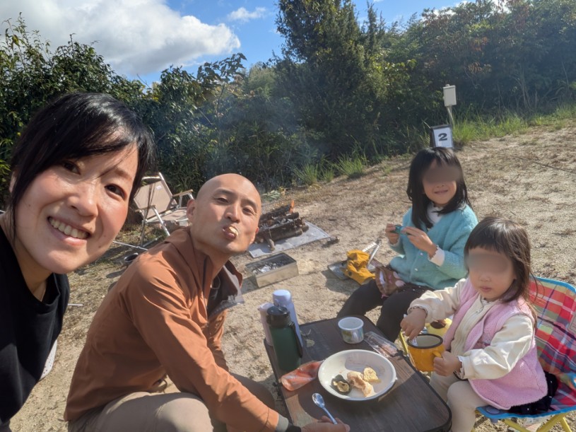 家族でキャンプ飯